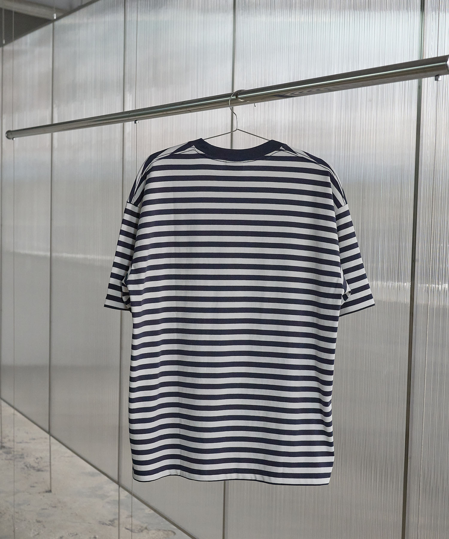 Basic LooseFit T-Shirt_Navy Stripe