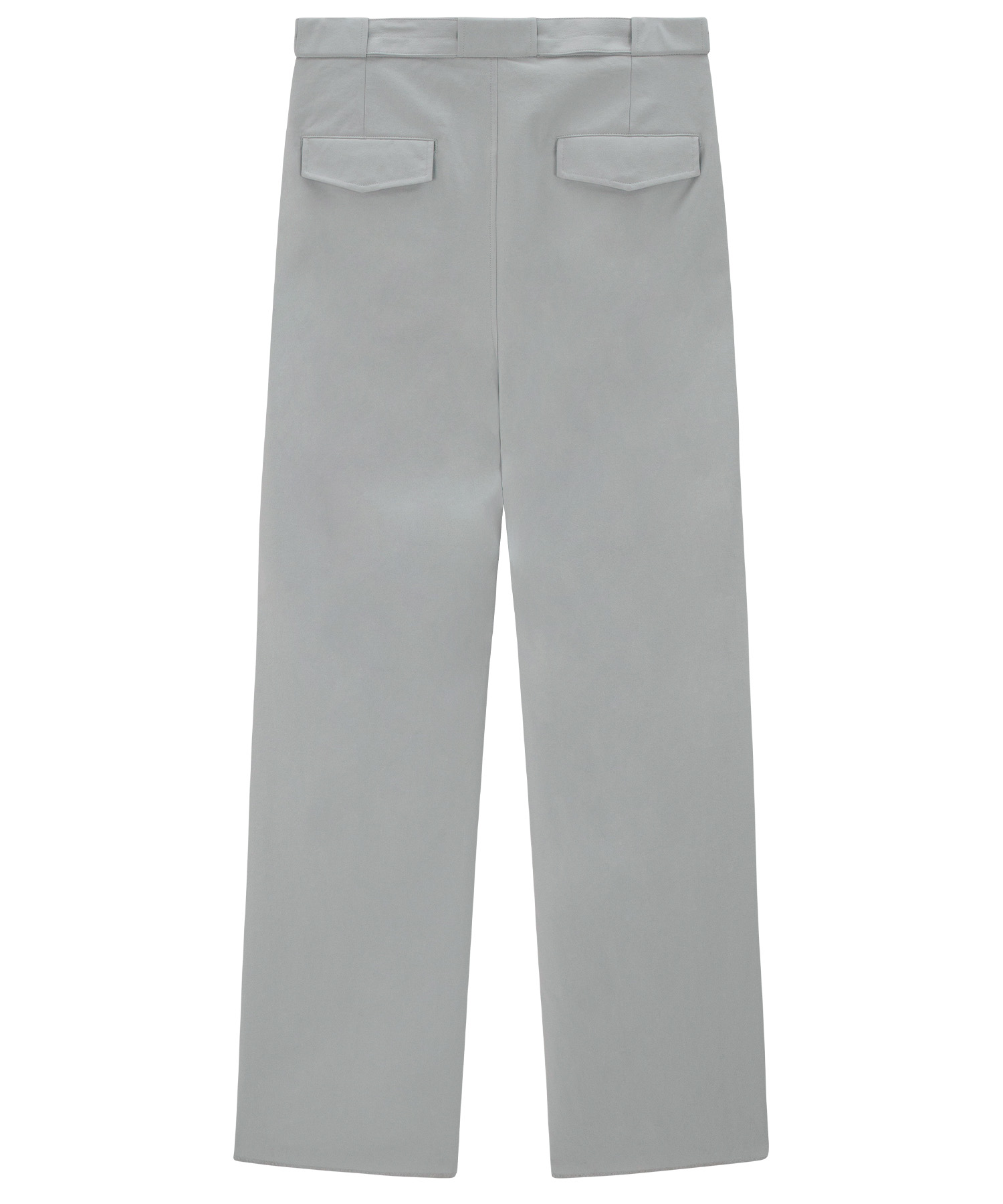 [W-FIT] Belted Pocket Wide Pants - Grey