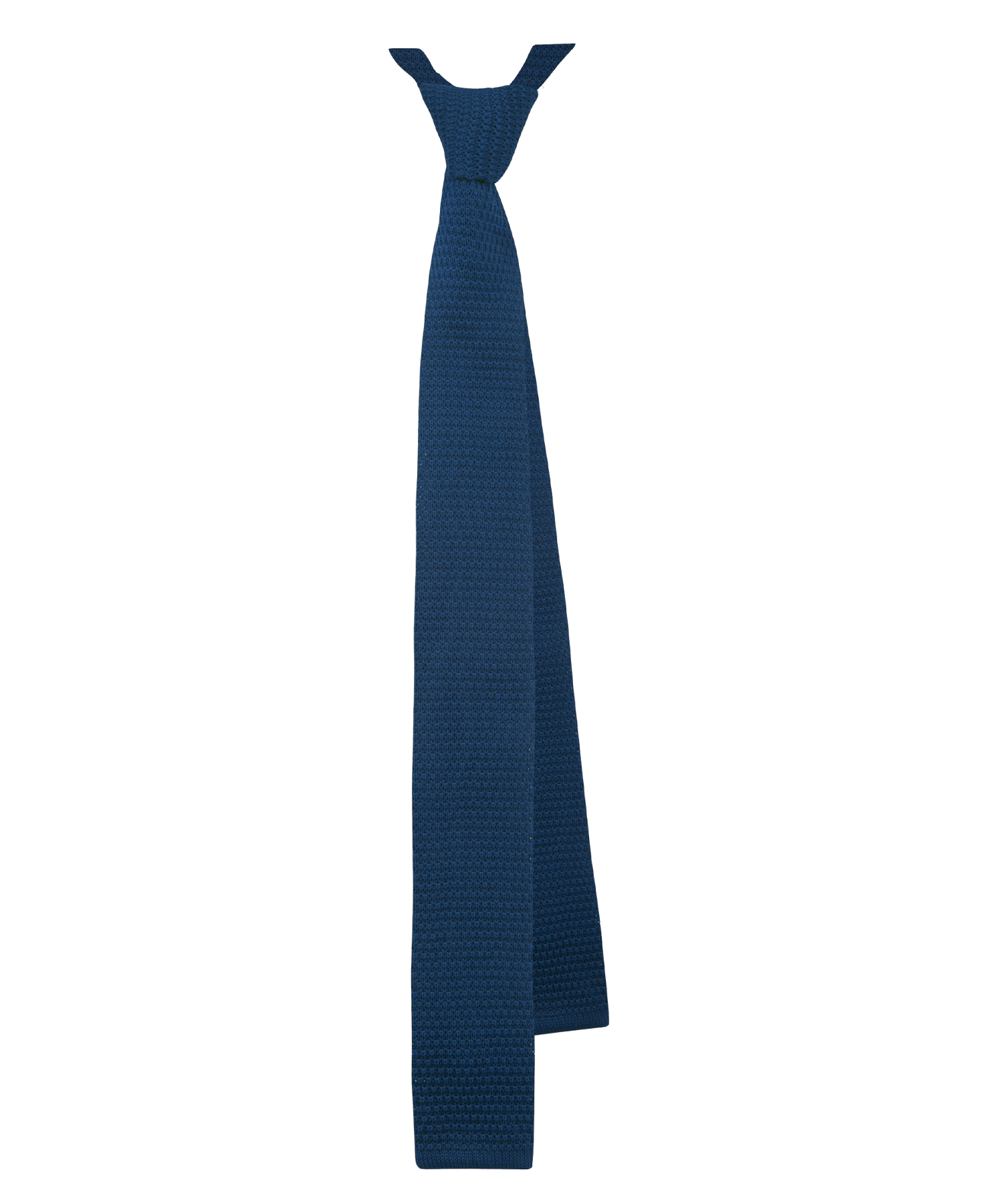 Blue Slim Knit Tie