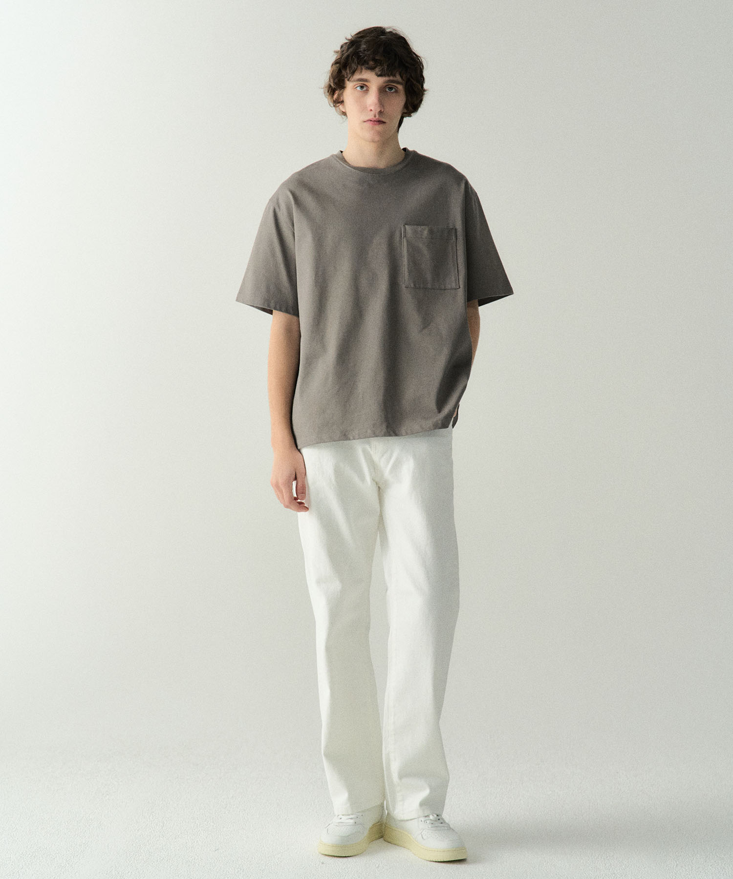 [4.4 예약배송] Pocket Point T-Shirts_Brown