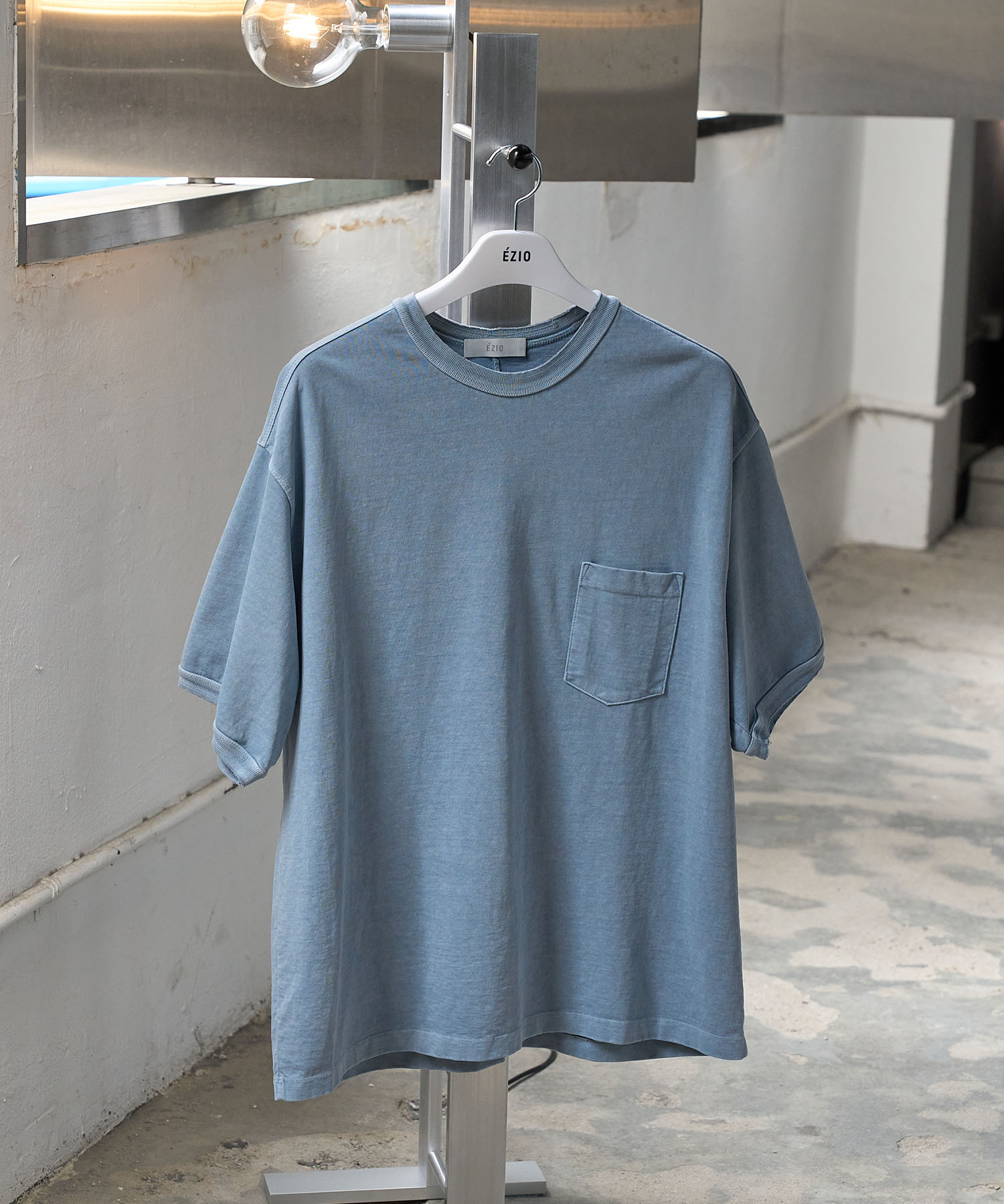 Vintage Pocket T-Shirt_Sky Blue